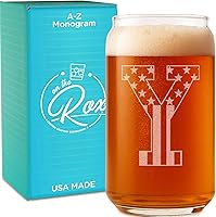 Vista 27 de Vasos de cerveza con monograma para hombres (A-Z) 16 oz - Regalos de cerveza para hombres hermano hijo papá vecino - Regalos únicos para él - Regalo