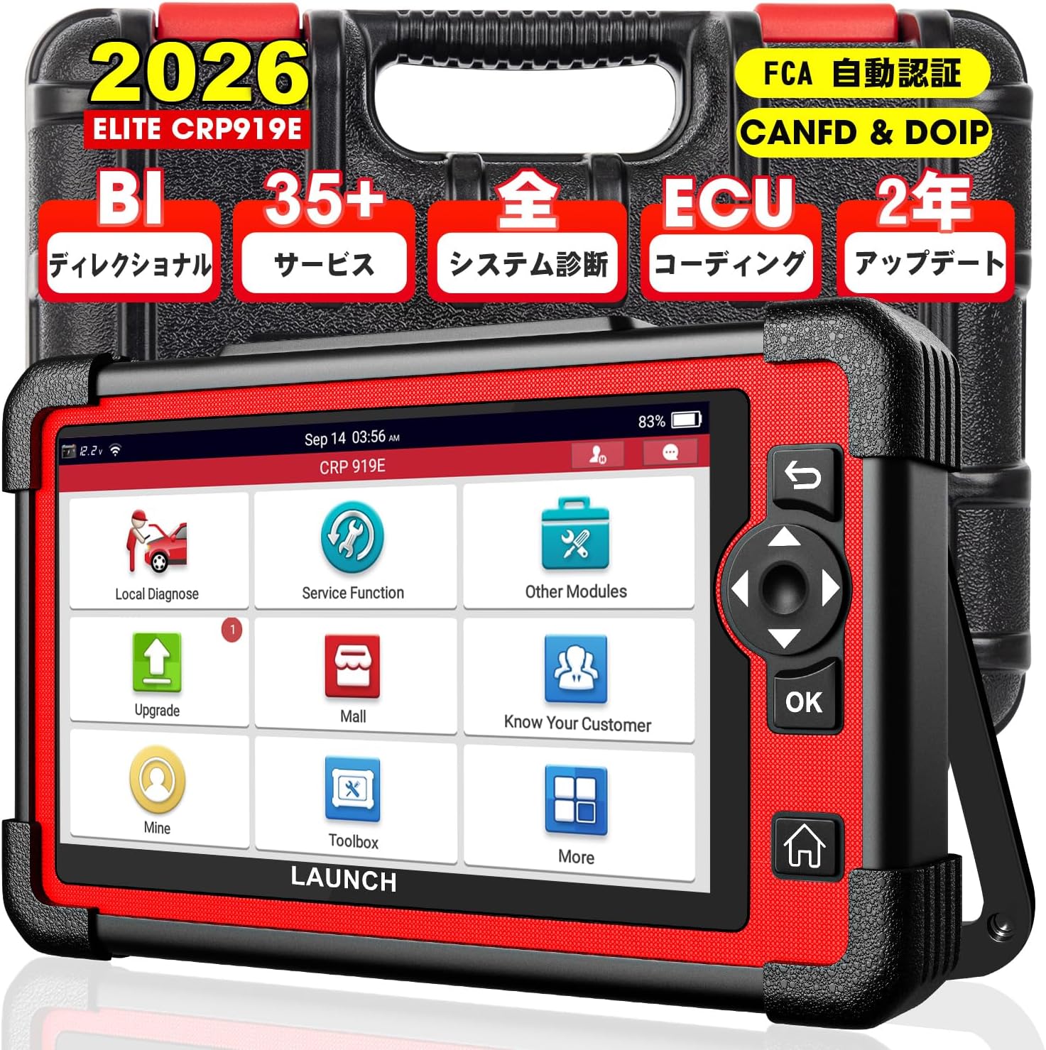 - CRP919E OBD2 Diagnostic Machine Japanese OBD2 Scan Tool 35+ Special Reset Functions Active Test Full Car System Diagnosis ECU Coding Engine Diagnostic Machine Compatible with Benz, BMW
