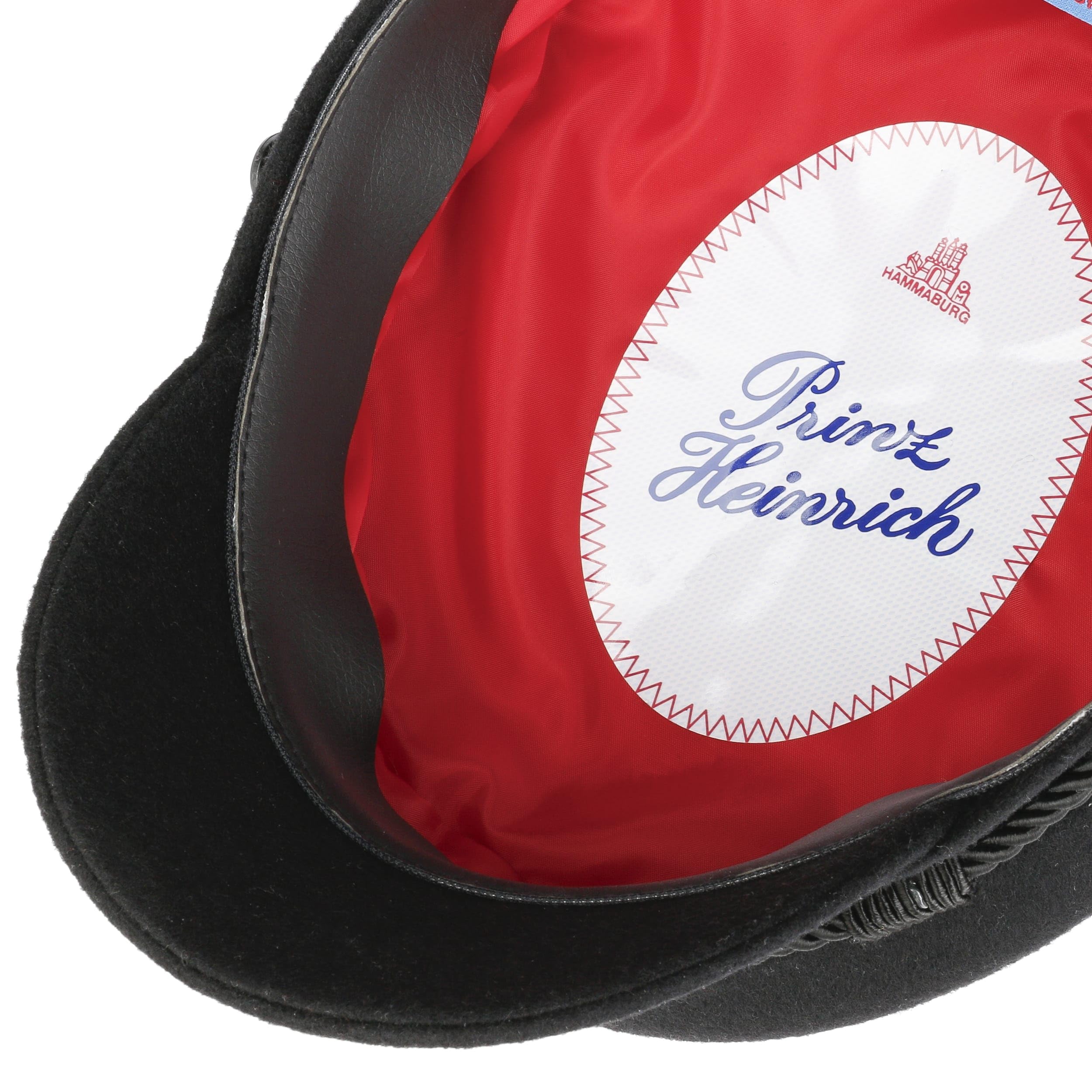 HAMMABURG Prinz Heinrich Kapitänsmütze mit Eichenlaubbordüren Made in Germany Unisex Alle Saisons