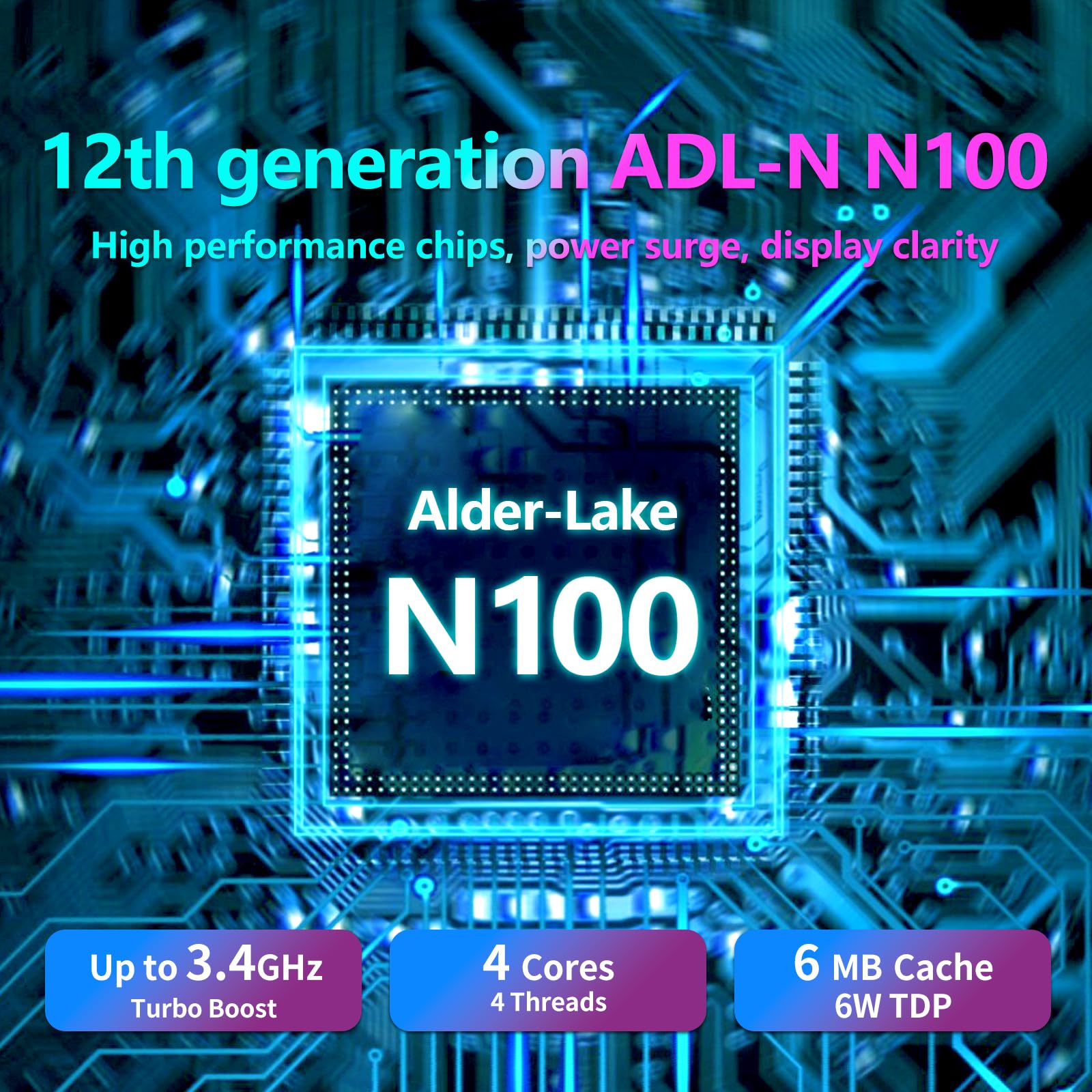 PC Portatile 16 Pollici, Notebook Celeron N100 CPU, Notebook 16GB RAM 512GB SSD, Laptop Sblocco 1920 * 1080 IPS Full HD Schermo, Tastiera Retroilluminata, 6000mAh Battery, BT5.0+Mini HDMI