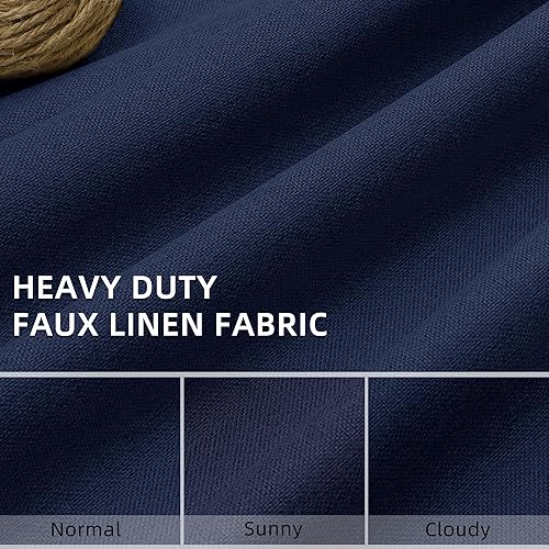 Miniatura 52 de ChrisDowa Cortinas 100% opacas de abedul liso de 96 pulgadas de largo, 2 paneles para dormitorio, sala de estar, oscurecimiento de la habitación de