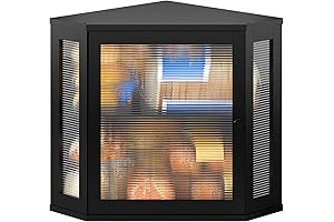 Corner Bread Box for Kitchen Countertop