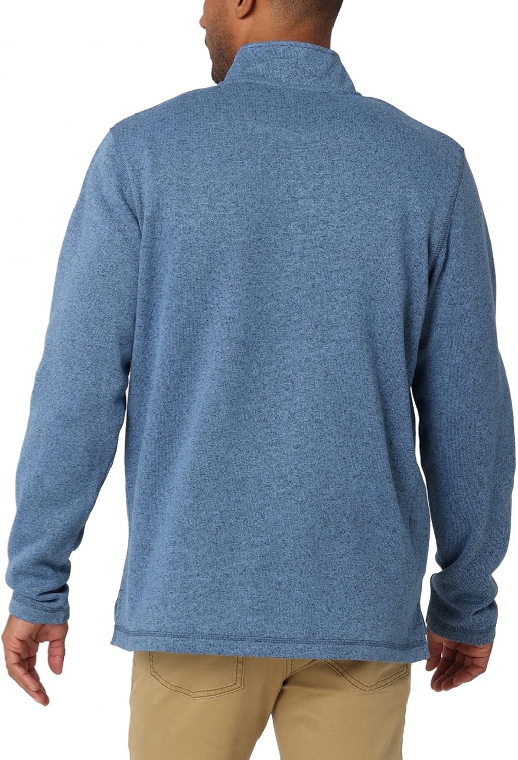 Wrangler Authentics mens Long Sleeve Fleece Quarter-zip - Image 2