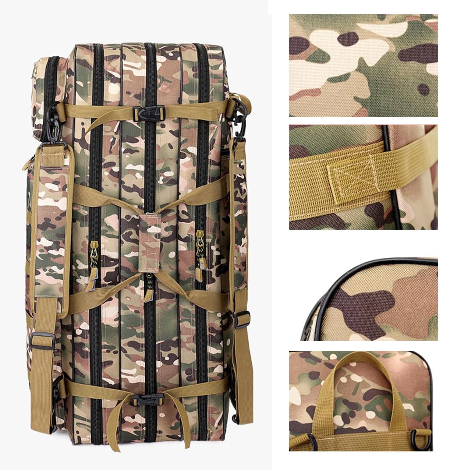 3 Strati Custodia Per Borsa Tattica Lunga Per Trasporto Fucili, Grande Capacità Fodero Per Fucile Borsone Tiro,Borsa Porta Armi Poligono,Borsa Militare,Può Contenere 3 Fucili,Pistole
