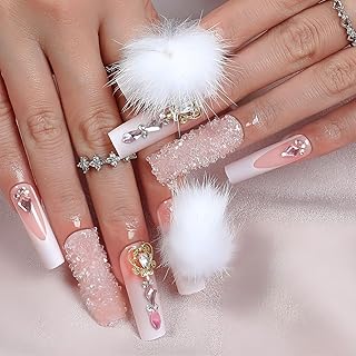 ネイルチップ ギャル 子供 ロング 付け爪 長い 地雷系 明日届く 黒 可愛い キラキラ シール コギャル グッズ (ギャルマルチカラー15, エクストラロング)