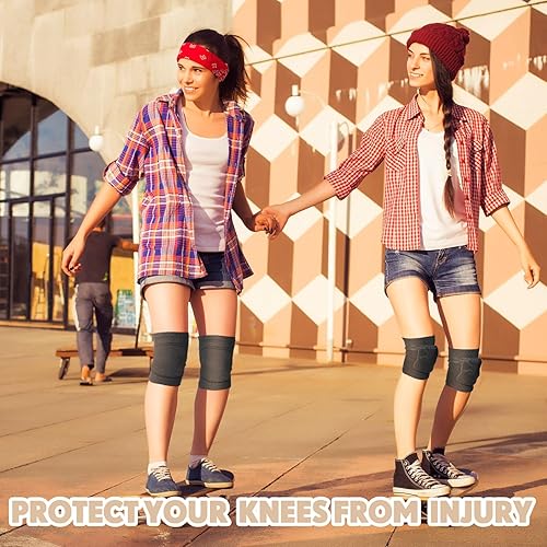 Miniatura 4 de Simgoing Rodilleras de voleibol de tamaño M para bailarines, suaves y transpirables, rodilleras protectoras para adultos y niños, rodilleras para