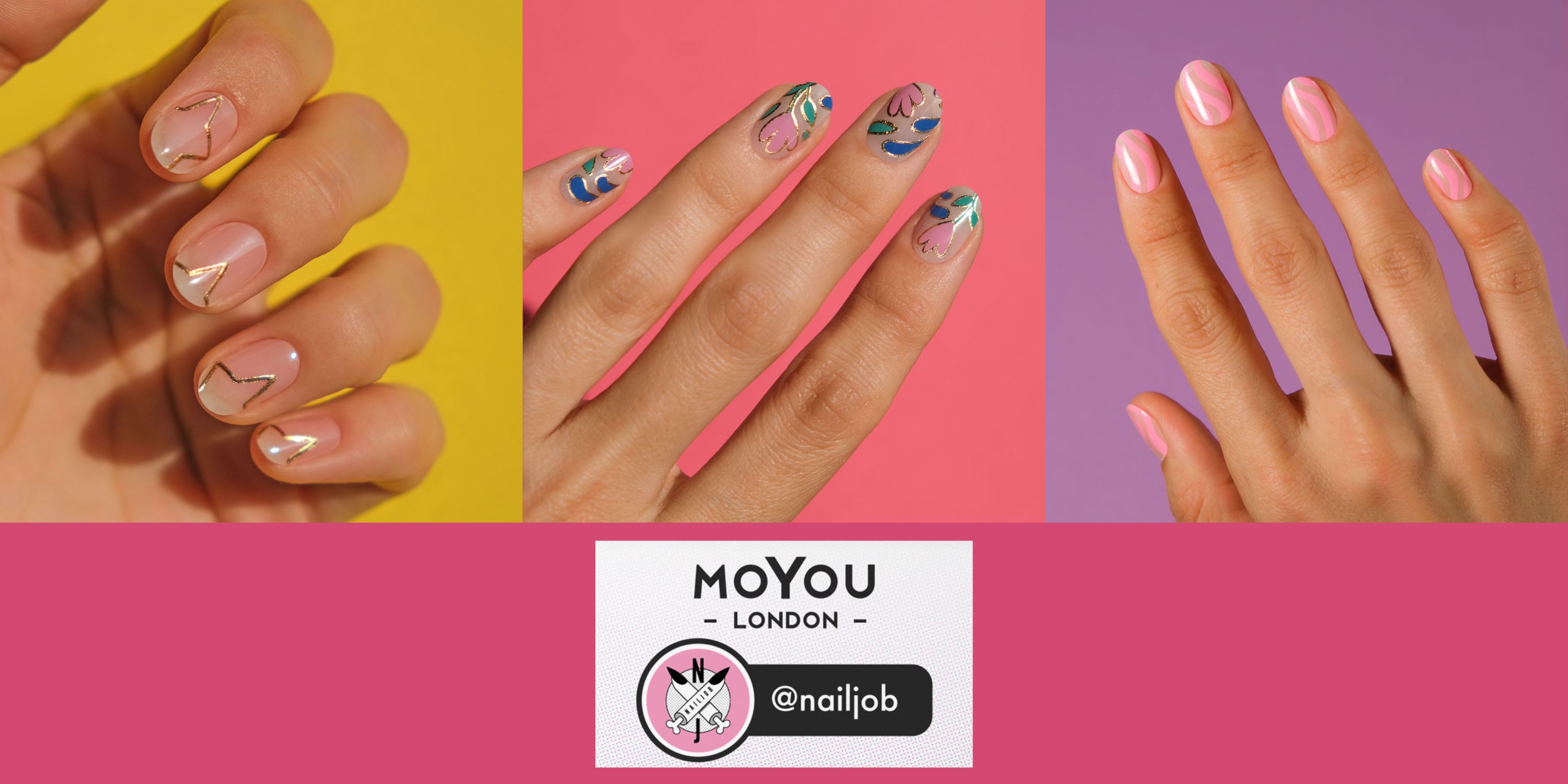 Amazon.com: MOYOU LONDON Semi Cured Gel Nail Strips - 32 Pcs. Gel