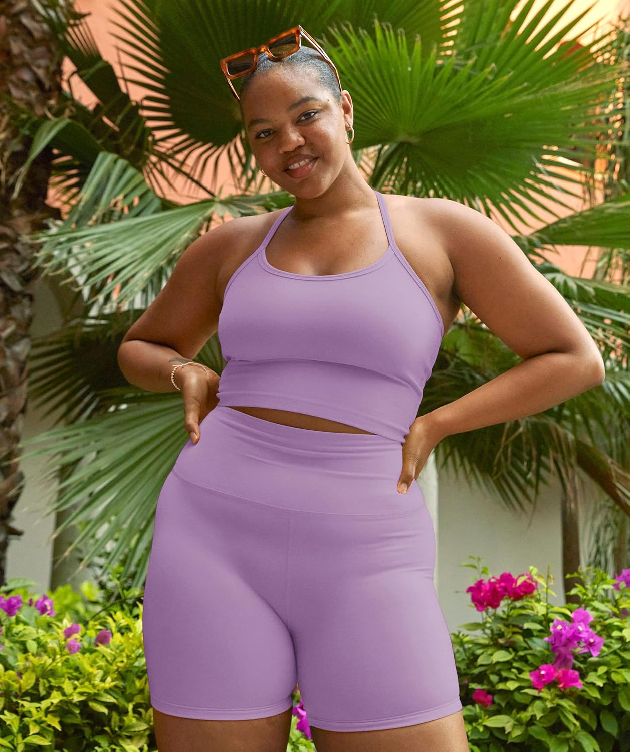 VALANDY Creamlush Plus Size Biker Shorts for Women - 8" High Waisted Ultra Soft Yoga Shorts(L-5XL) - Image 5