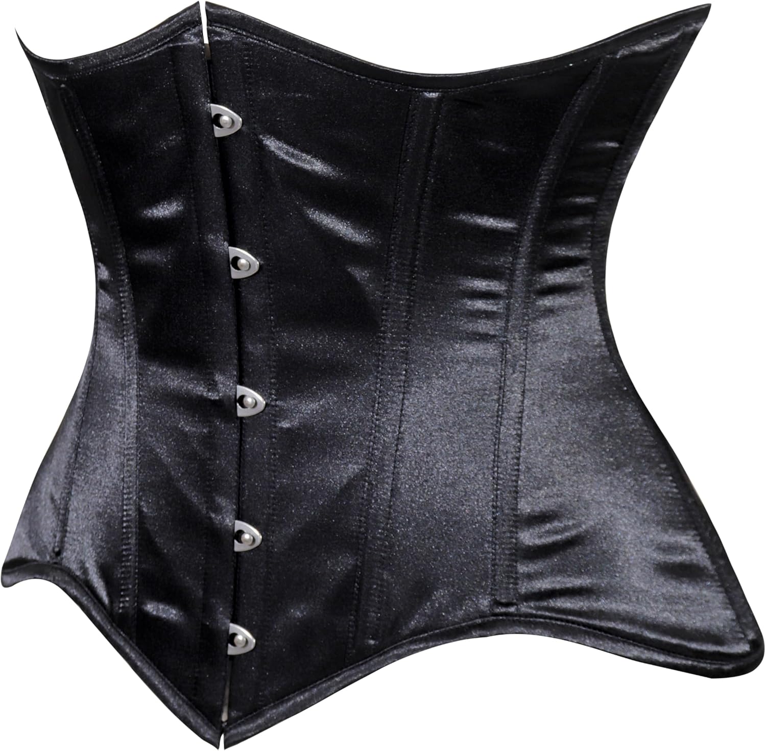 Daisy corsets womens Daisy Corsets Womens Black Satin Gothic Underbust Corset Waist Cincher Top & Plus Size - Image 2