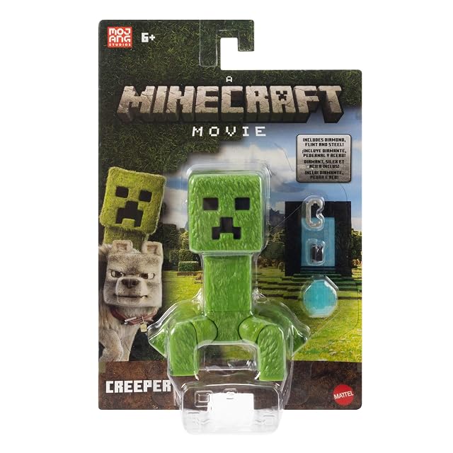 Foto 2 de 6 de Mattel Minecraft Creeper, Conjunto de Figura de acción y Accesorios