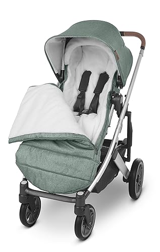 Miniatura 3 de UPPAbaby Cozyganoosh, Emmett (Green Melange) y protector de lluvia de rendimiento para VistaVista 2, CruzCruz V2