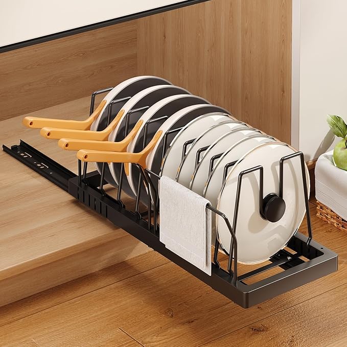 <strong>Cuisinel Heavy Duty Pots and Pans Organizer Rack</strong>