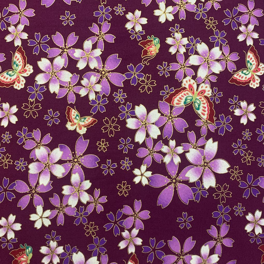 Jukway Cotton Fabric by The Metre, 100x145 cm, 100% Cotton Fabrics