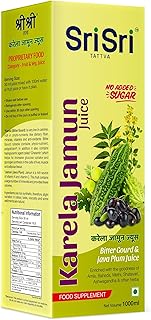 Sri Sri Tattva Karela Jamun Juice - Ayurvedic Juice to Help Maintain Healthy Sugar Levels - 100% Natural - No Added Sugar...