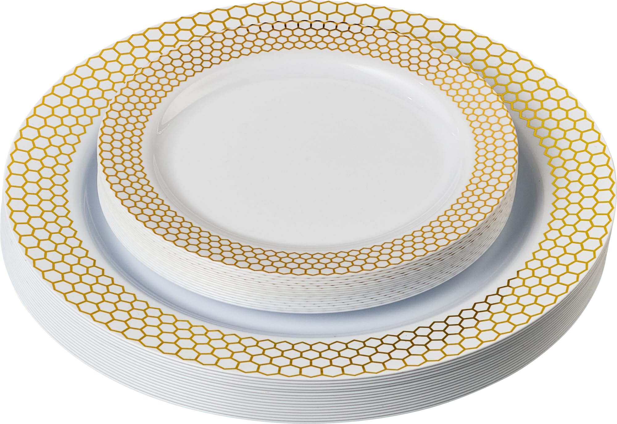 Elegant Disposable Plates - Granite Party Set -8
