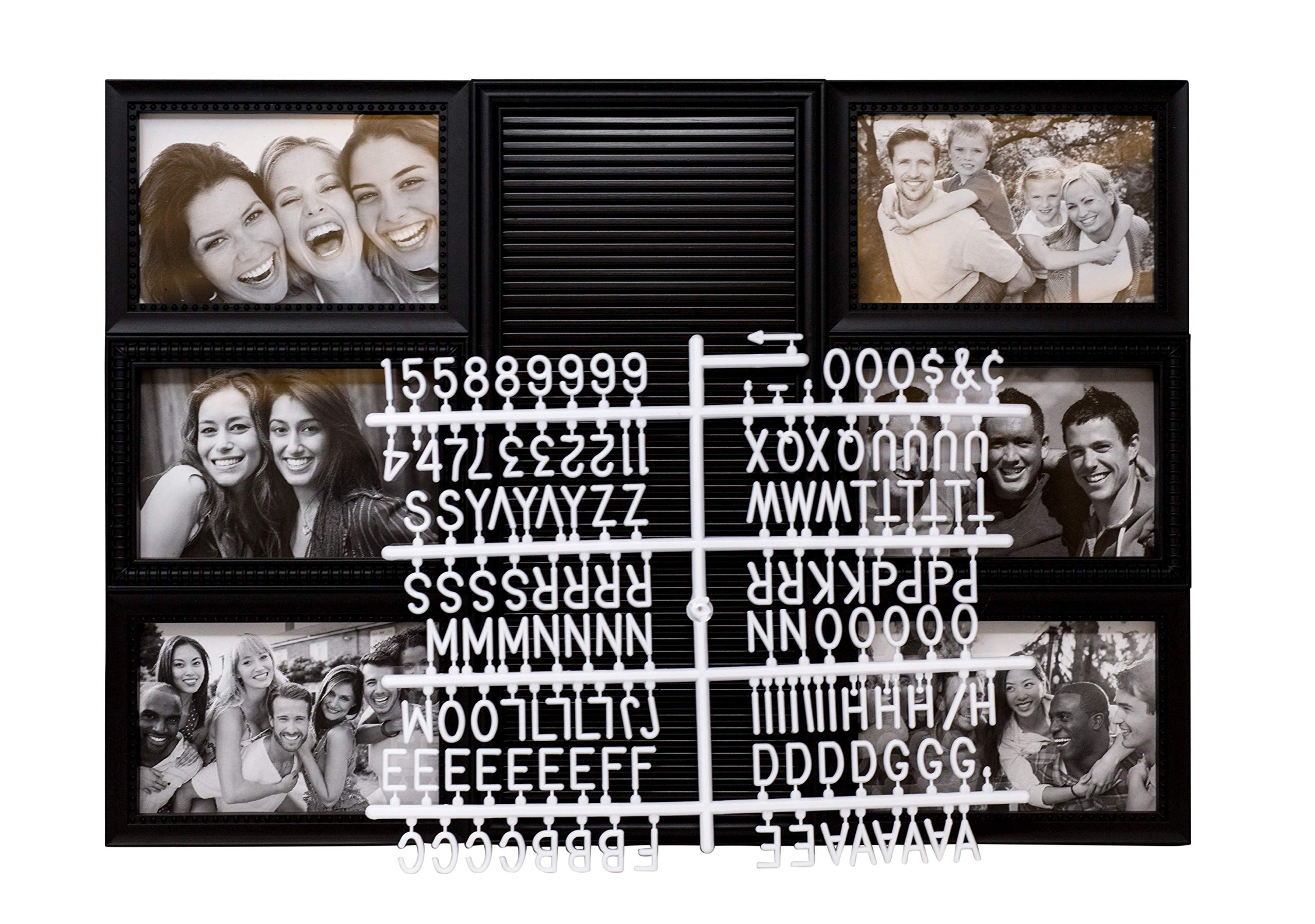 Boston Warehouse Board with Press On Letters Photo Collage Picture Frame