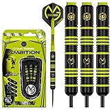 WINMAU Michael Van Gerwen MvG Ambition Jeu de fléchettes Professionnelles en Laiton avec ailettes et tiges Taille standard