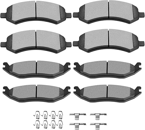Miniatura 8 de SCITOO Juego de pastillas de freno de disco delanteras y traseras de cerámica para Lexus ES300h, 2007-2018 para Lexus ES350, 2008-2018 para Toyota
