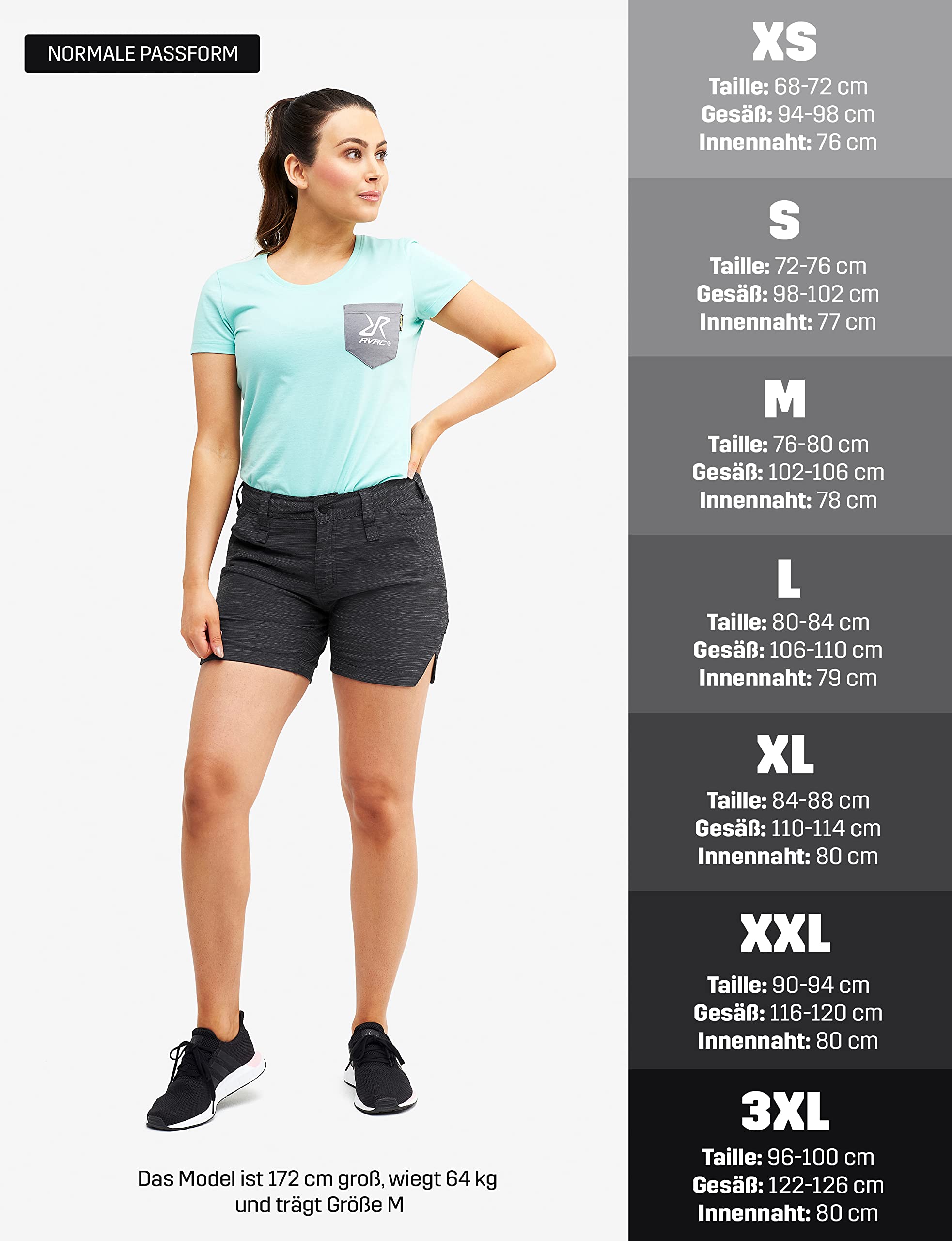 RevolutionRace Damen Hike & Dive Shorts, Hybrid Wandershorts und Badeshorts für alle Outdoor-Aktivitäten