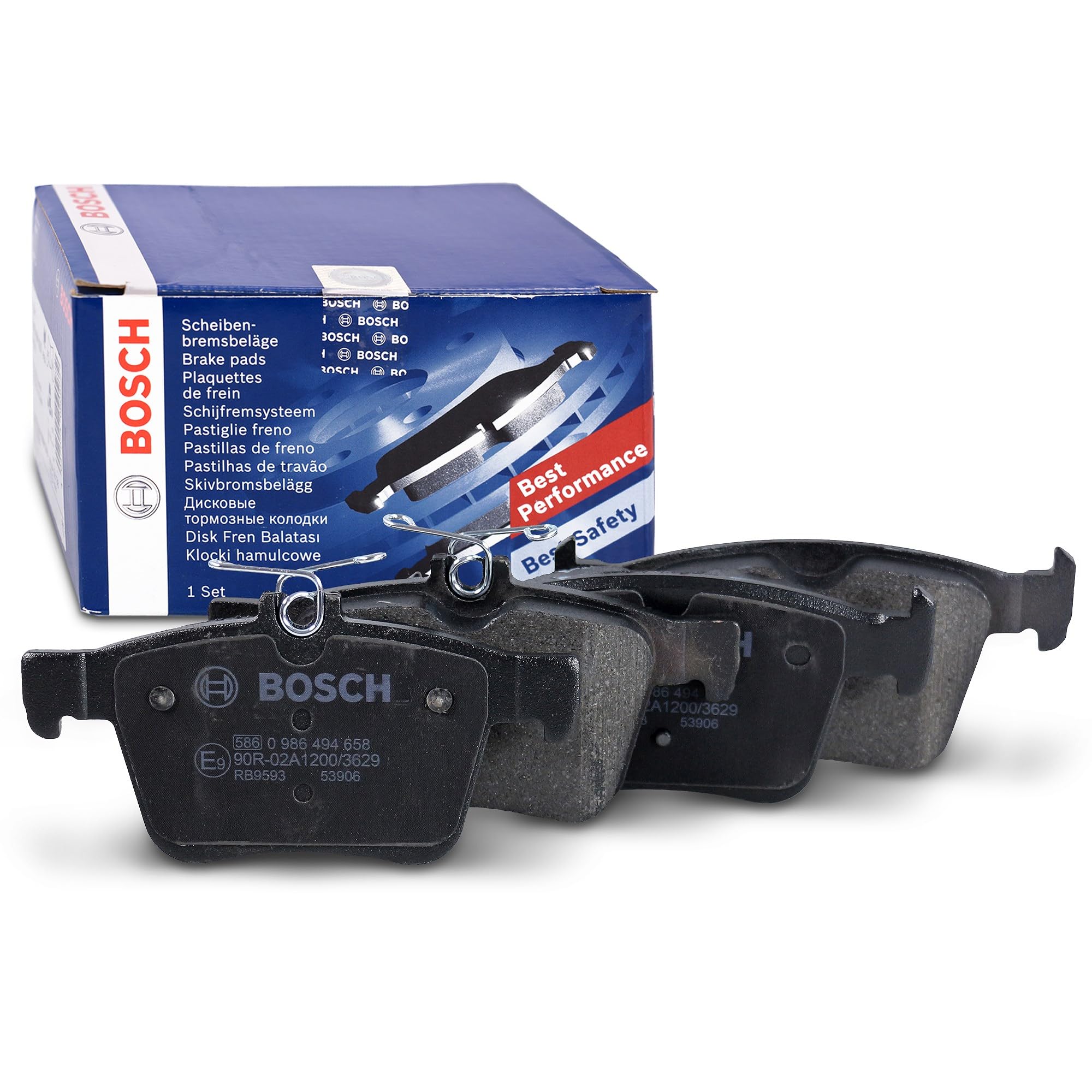 BOSCH Plaquettes de frein arrière (jeu) 0986494658