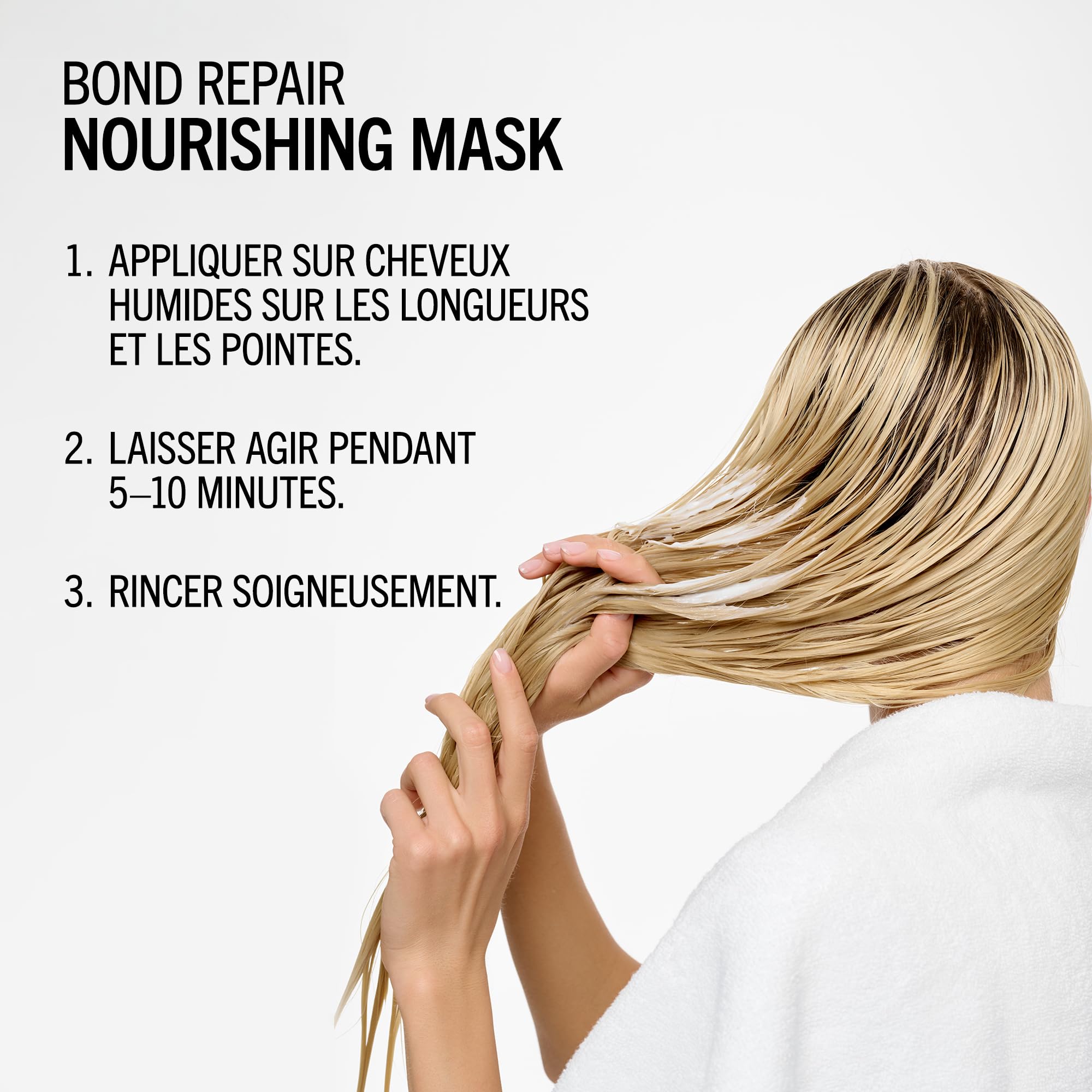 Schwarzkopf Professional BLONDME Bond Repair Nourishing Mask Masque Capillaire Réparateur Profondément Nourrissant Lisser Les Cheveux Poreux Hydratant Et Adoucissant 200 ml