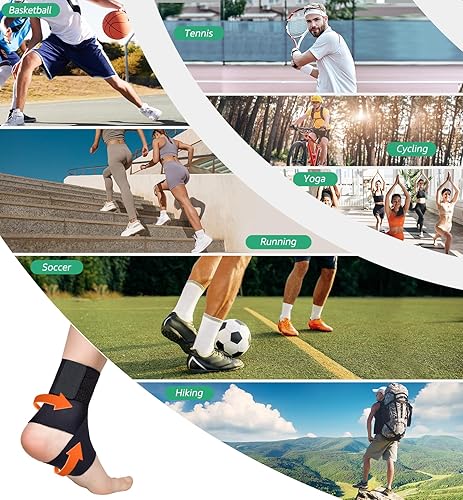 Miniatura 7 de HiRui Tobillera ultrafina de alta elasticidad para hombres, mujeres y niños, correas de tobillo ajustables para correr, fútbol, baloncesto,