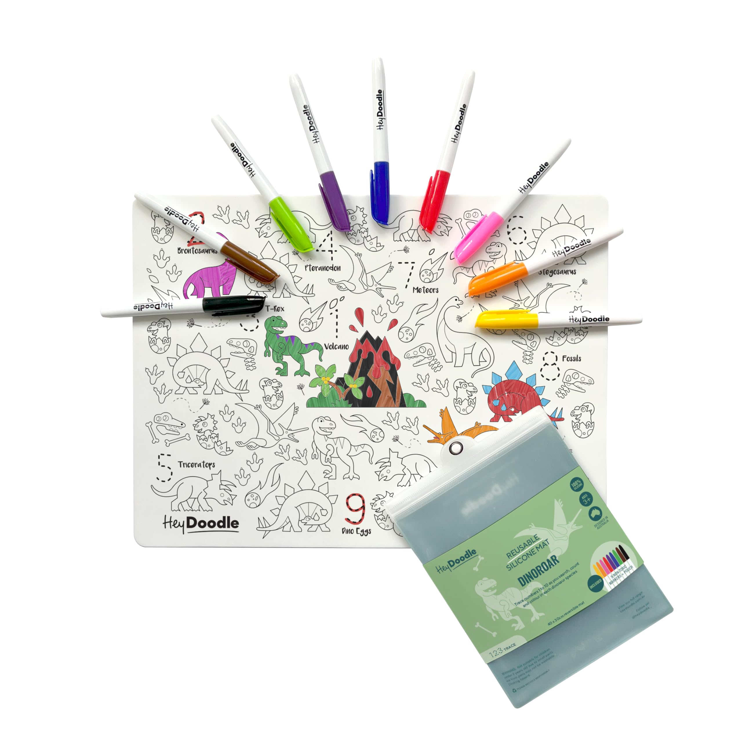 Mini tappetino da colorare in silicone riutilizzabile Believe (formato A4) - Italia