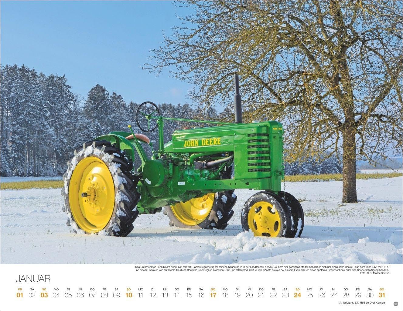 Starke Traktoren Posterkalender 2027: Exklusiver Wandkalender mit 12 beeindruckenden Treckern. Hochwertiger Foto-Kalender 2027. Von legendären Klassikern bis zu modernen PS-Giganten. 44 x 34 cm.