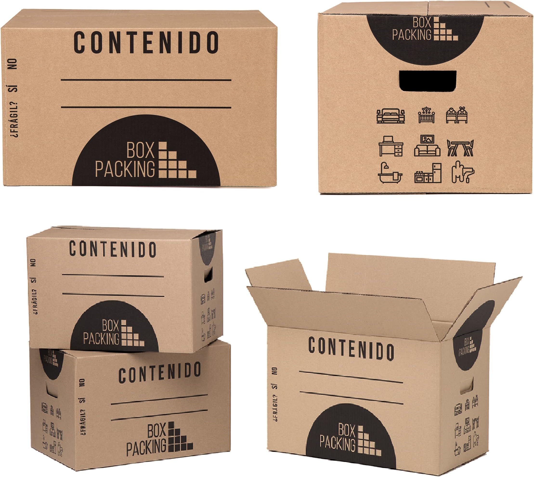 BOXPACKING | Cartons Déménagement | Lot de 20 Boite Carton Demenagement ...