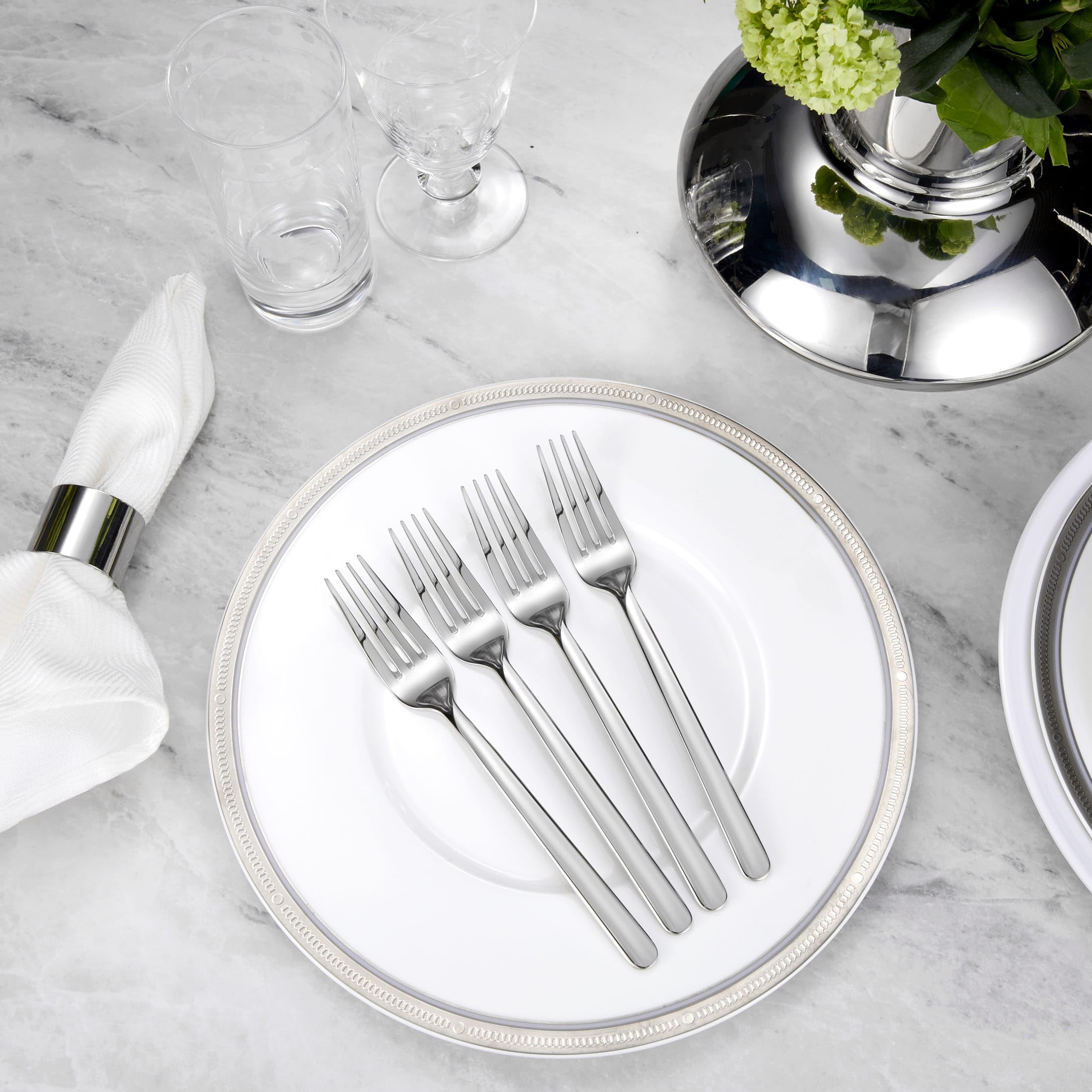 KEAWELL Premium Aline 4-Piece 8.3-Inch Dinner Fork Set (4, Dinner Forks) — Amazon image 2