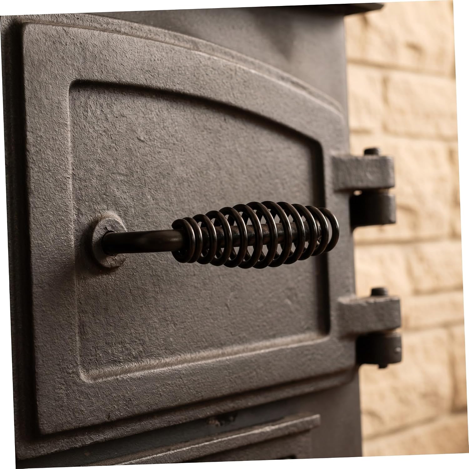 Stainless Steel Stove Spring Handle Grip, Tapered Replacement for Wood