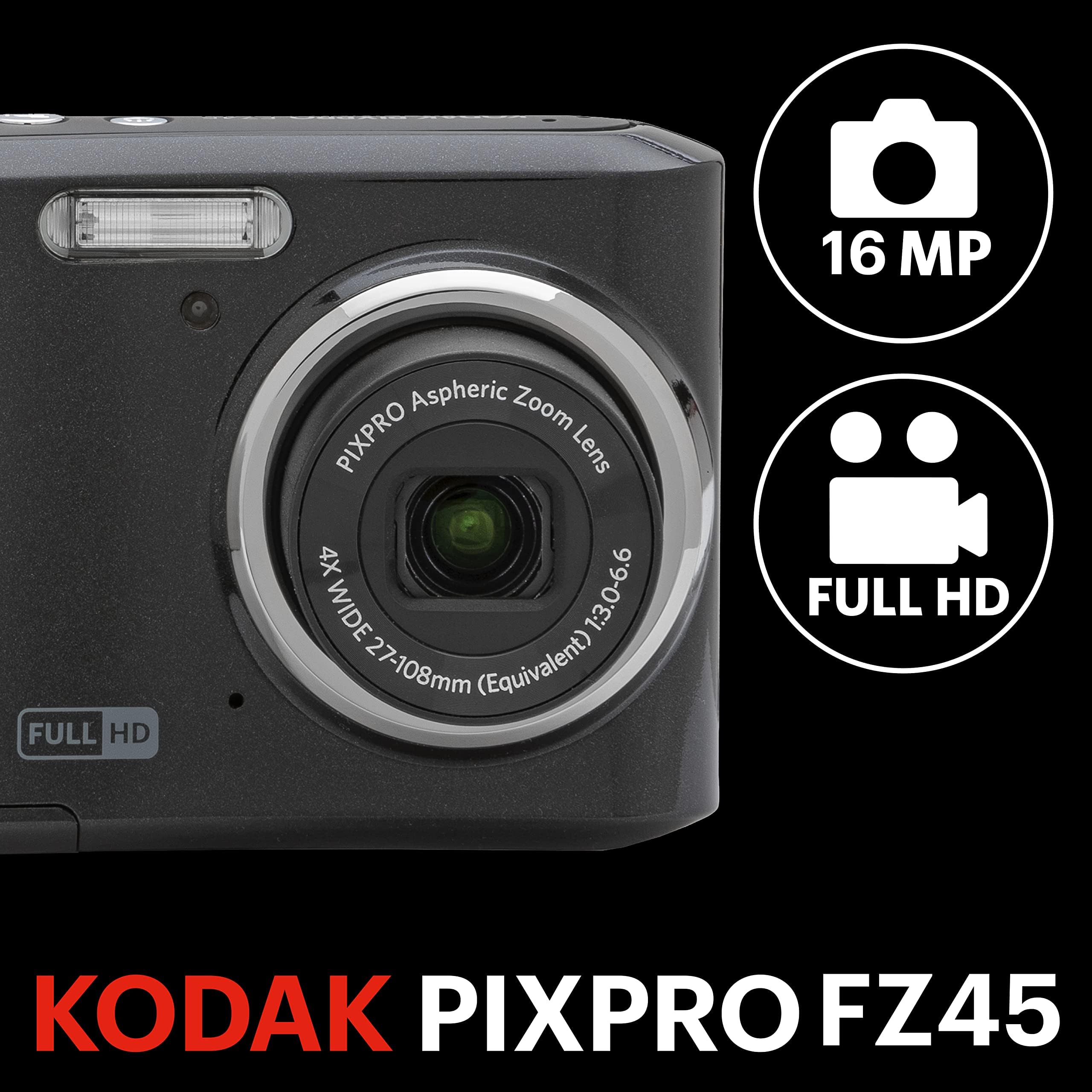 KODAK Pixpro - FZ45 - Appareil Photo Numérique Compact 16.44 Mégapixels - Noir