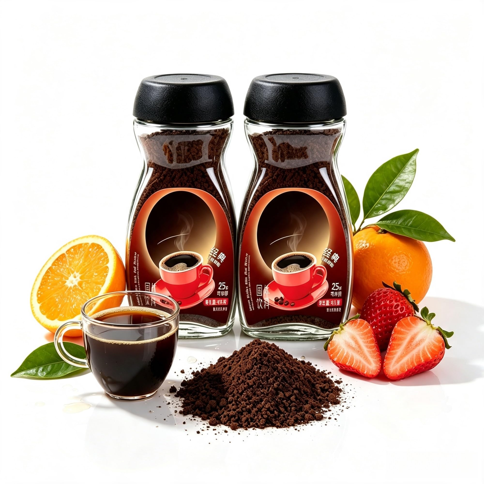 Polvere di caffè solubile Arabica classica, caffè macinato premium