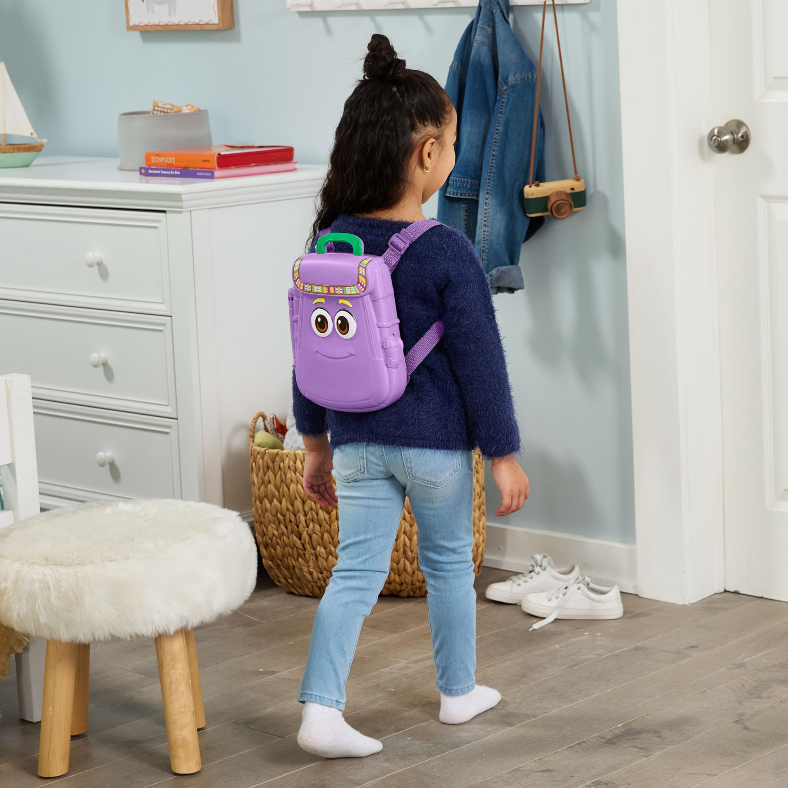VTech Lernrucksack Dora The Explorer – Magische Tafel Sakado mit interaktivem Eingabestift La Carte, 12 Aktivitäten und Dora-Spiele – Geschenk für Kinder von 3 Jahren bis 7 Jahren – Inhalt in