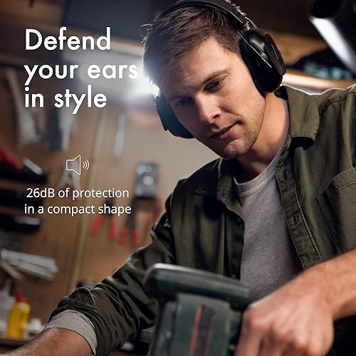 Miniatura 2 de Alpine Defender - Orejeras para adultos para reducción de ruido, auriculares de protección de ruido premium para estudio, enfoque, trabajo y
