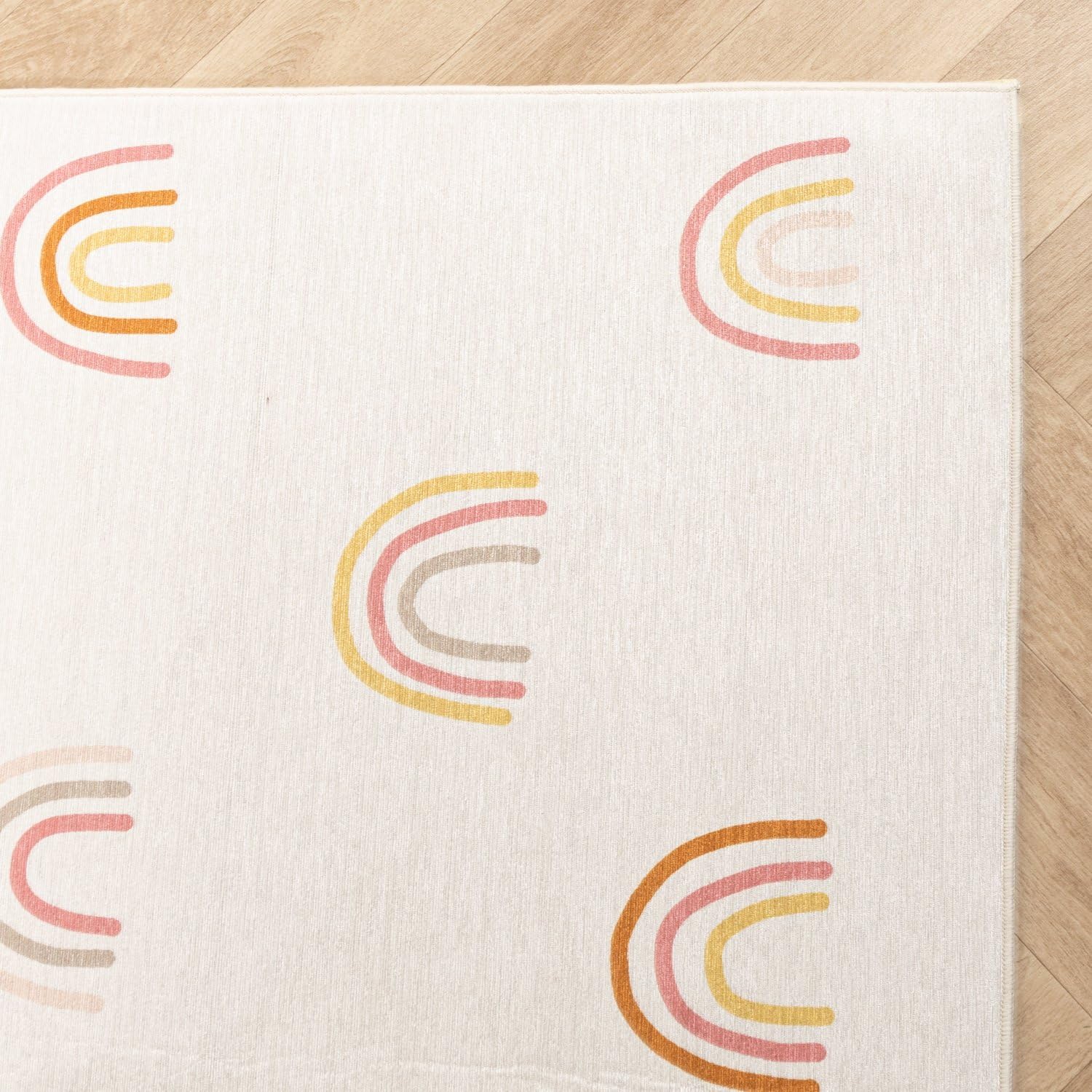 FRAAI | Home & Living Dywan dziecięcy nadający się do prania - Evi Rainbow Kolorowy - - Chłopcy - Dziewczyna - Dywan