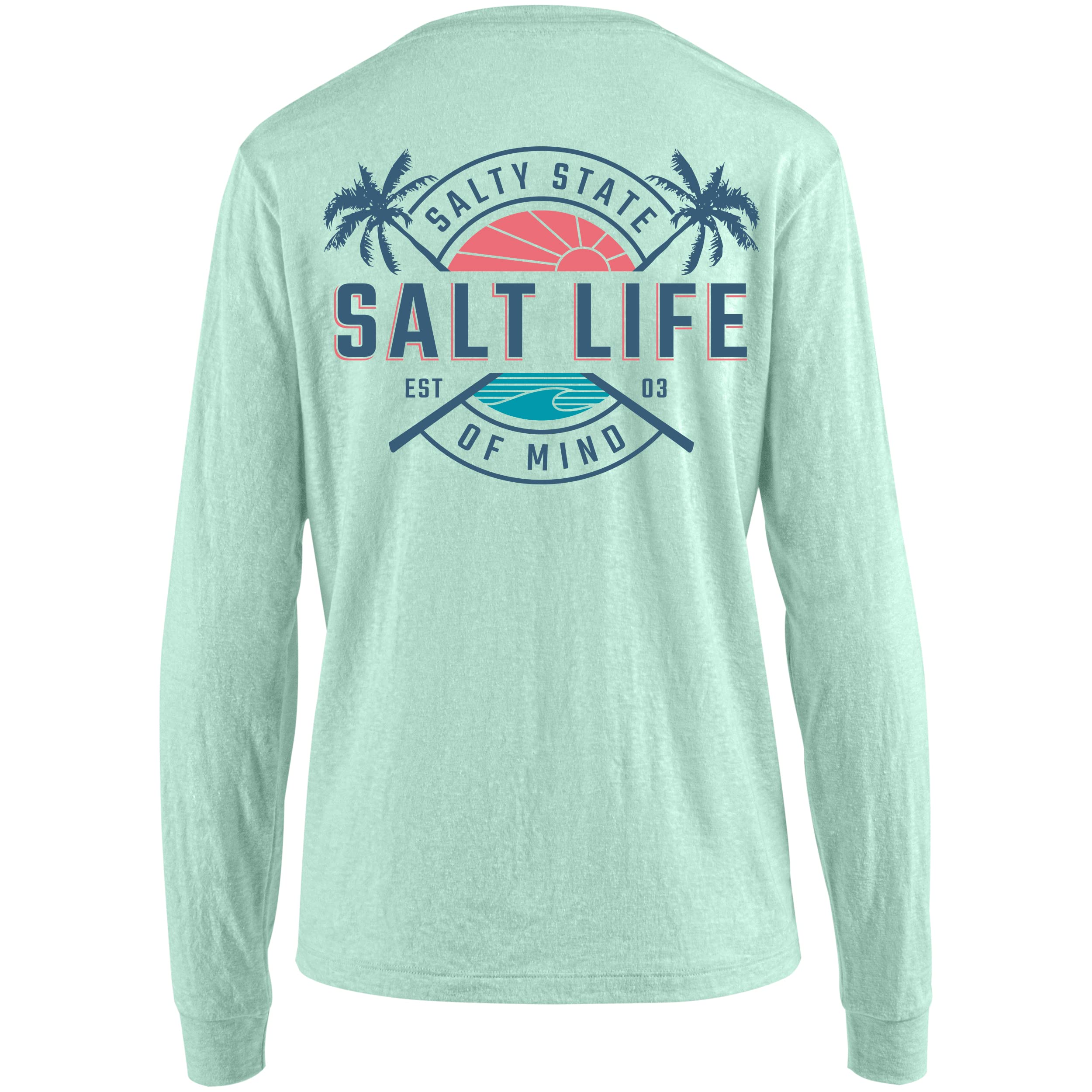 SALT LIFEwomens First Light Long Sleeve Boyfriend Fit Tee Shirt