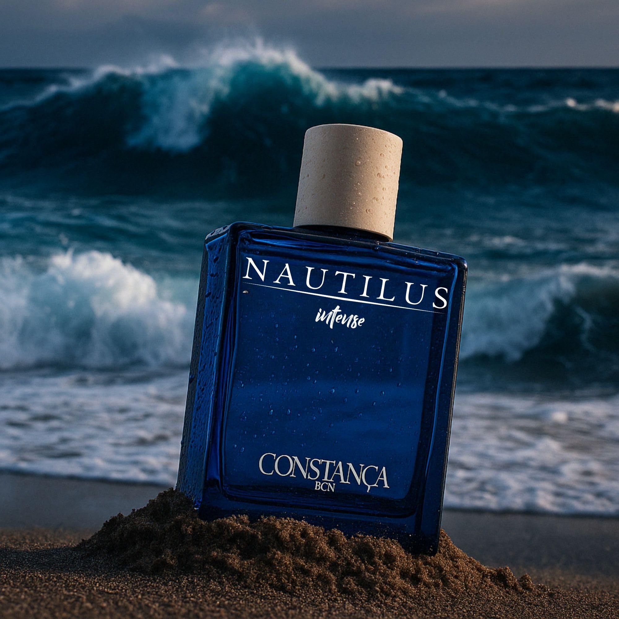 NAUTILUS INTENSE Perfume Hombre Artesanal 100 ml Eau de Parfum Natural Spray con Notas Marinas y Ozónicas Larga Duración Con Ámbar y Almizcle