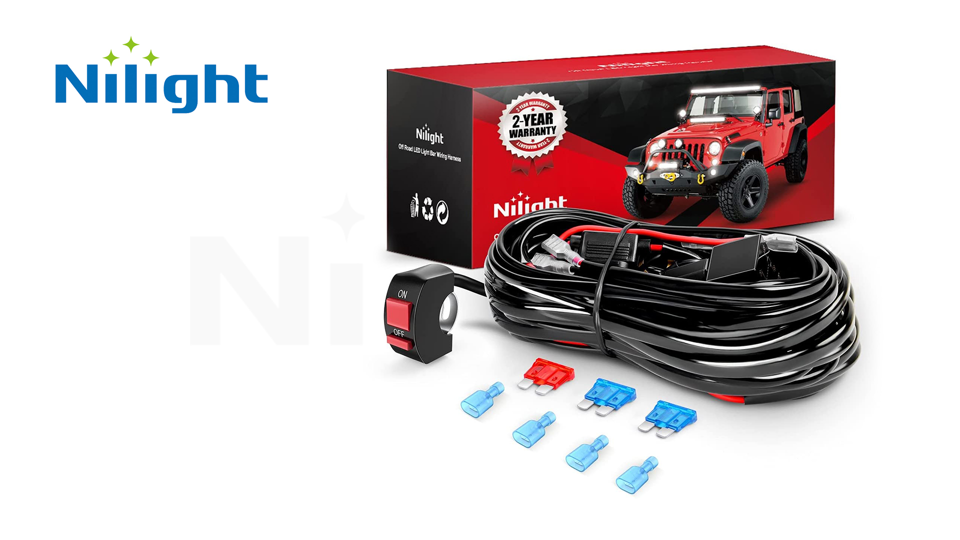 Amazon.com: Nilight LED Light Bar Wiring Harness Kit