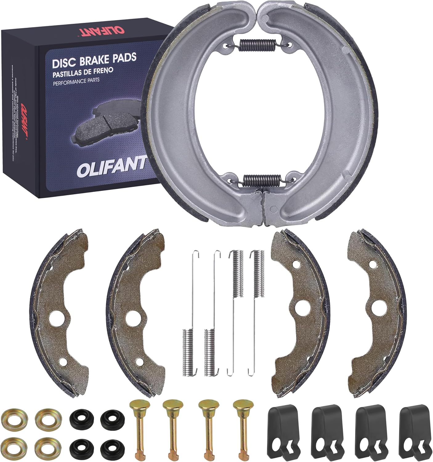 Front & Rear Brake Shoes For Honda Fourtrax 300 4x4 1988-2000 TRX300FW Drum Brake Shoes 06450-HC5-900 06430-HM5-A80