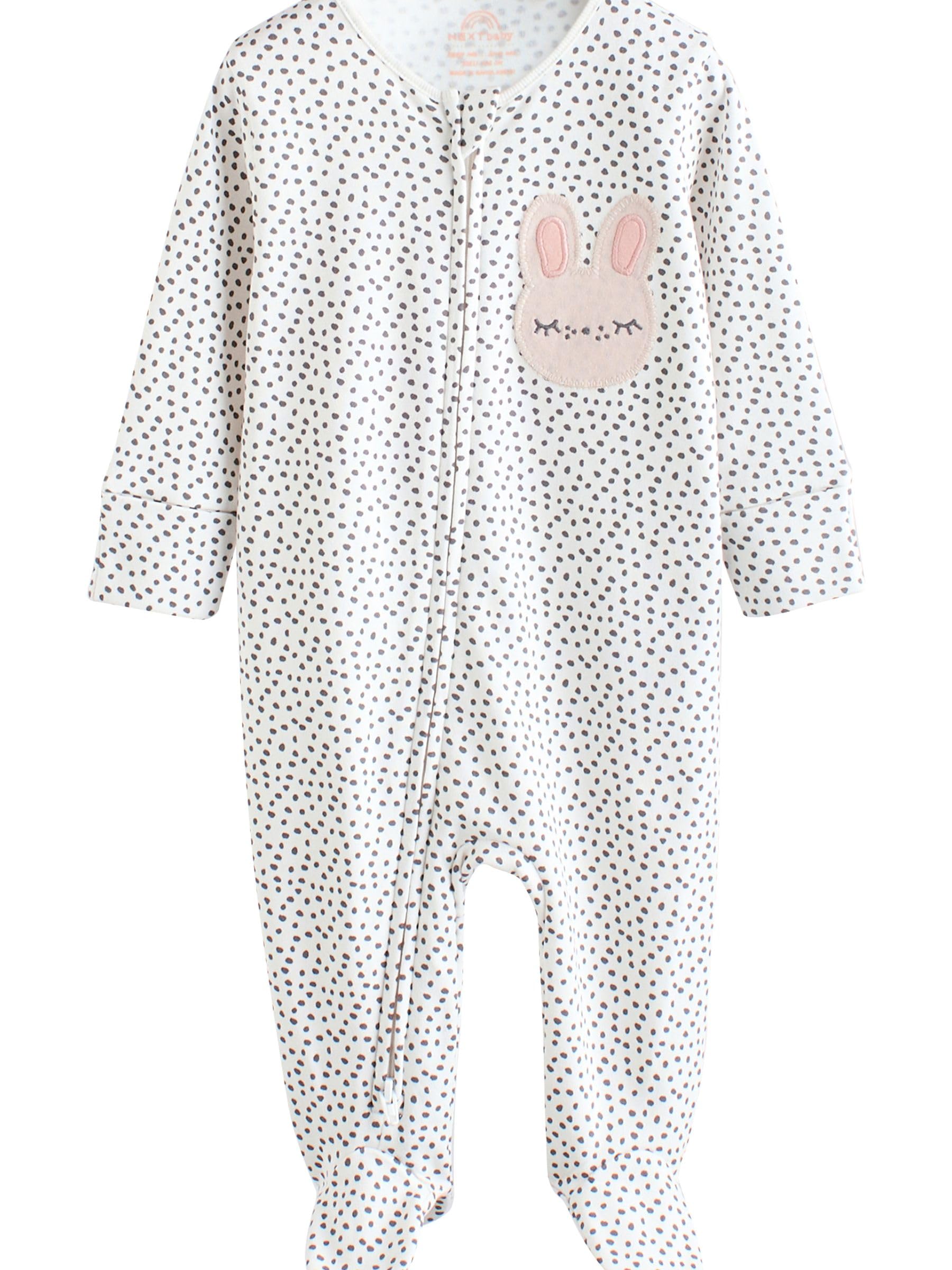NEXT Bebés niña Pack de 5 Pijamas Tipo Pelele para bebé con conejitos