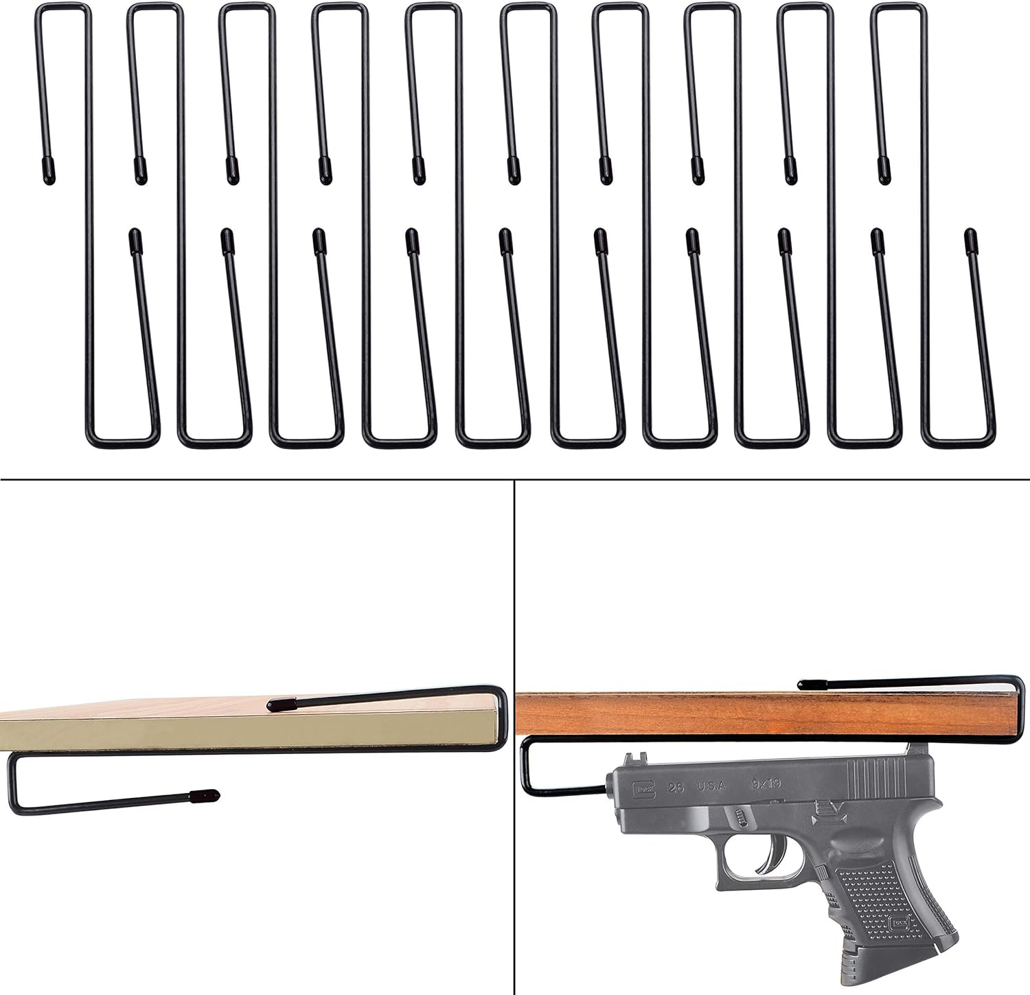 Adoreal Gun Rack with Pistol Magazine Holder Gun Safe Shelf or Stack On Gun Cabinet, Gun Safe Accessory : Sports & Outdoors