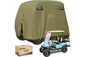 10L0L 4 Passenger EZGO Extended Roof Golf Cart Covers