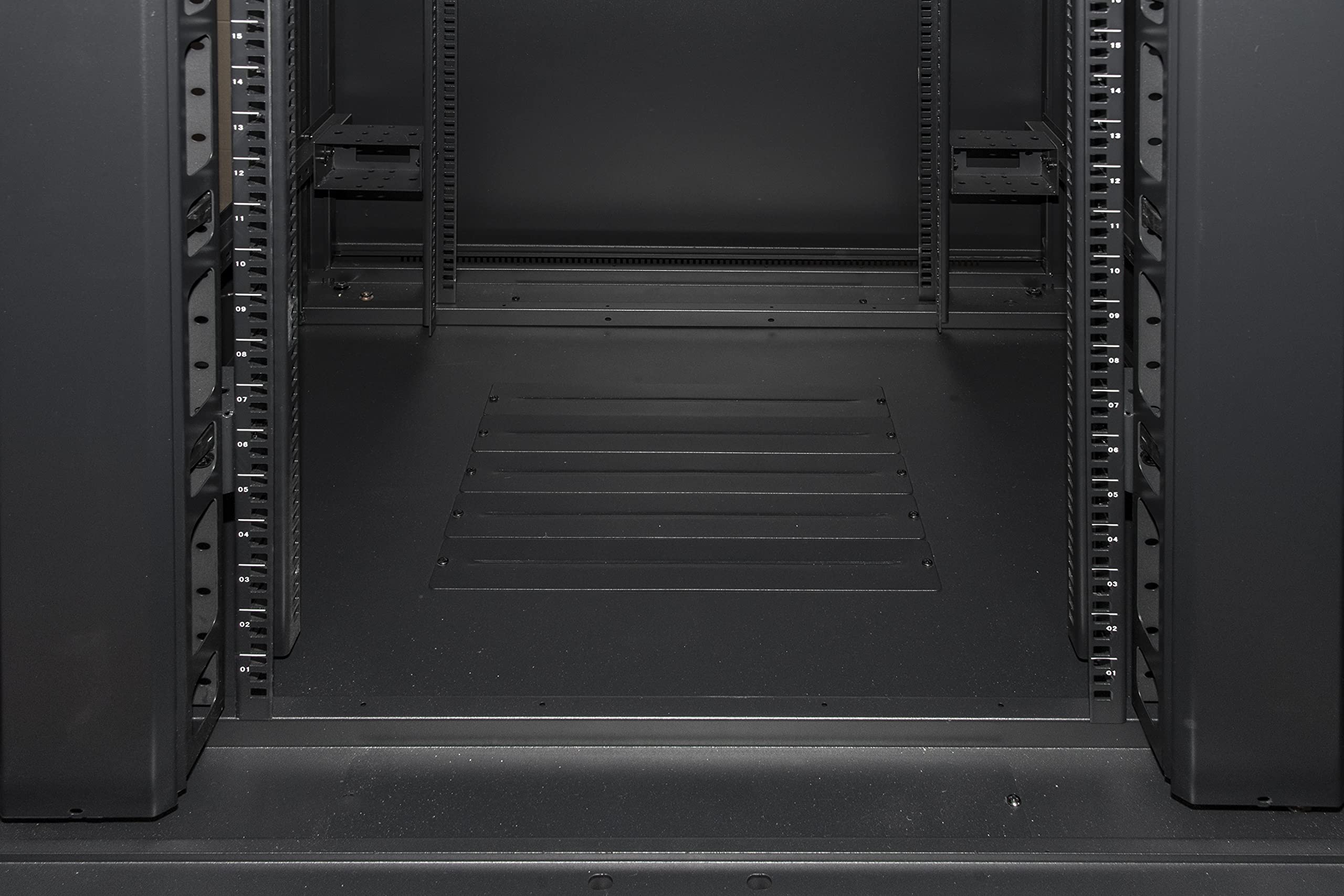 LINK SPRAWKA RACK 19" 42 jednostki, rozmiar (A) 2055, (L) 800, (P) 800 mm. CZARNY KOLOR, Drzwi SZKŁA