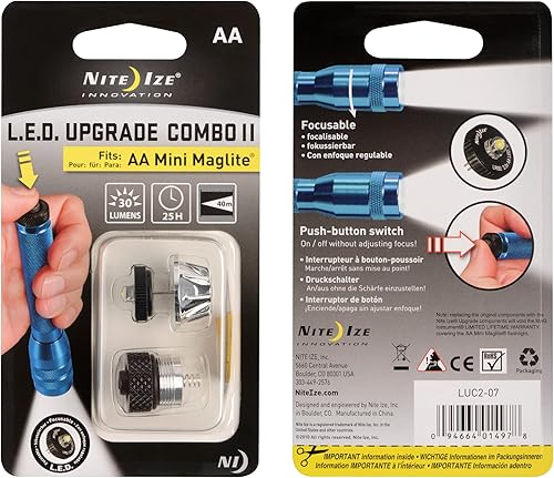 Miniatura 8 de Nite Ize LED Upgrade Combo II Compatible con AA Mini Maglite - 2 unidades (paquete de 2)