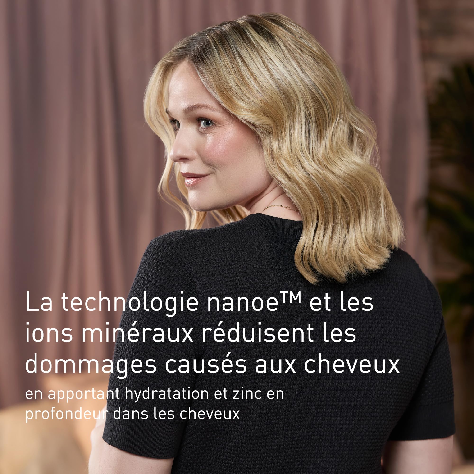 Panasonic EH-NA9N-E825 Sèche-Cheveux Nanoe & Mineral Ions, Séchage Rapide sans Abimer, Détection Intelligente, Modes Scalp & Skin, Accessoire Diffuseur, 1600W, Greige