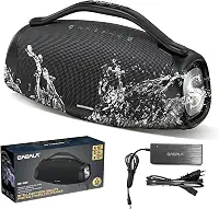 Caixa de Som Bluetooth SABALA DR-909 Boombox,39000mAh 36H Bluetooth 5.3, IPX6 TWS, Portátil USB Powerbank (Preto)