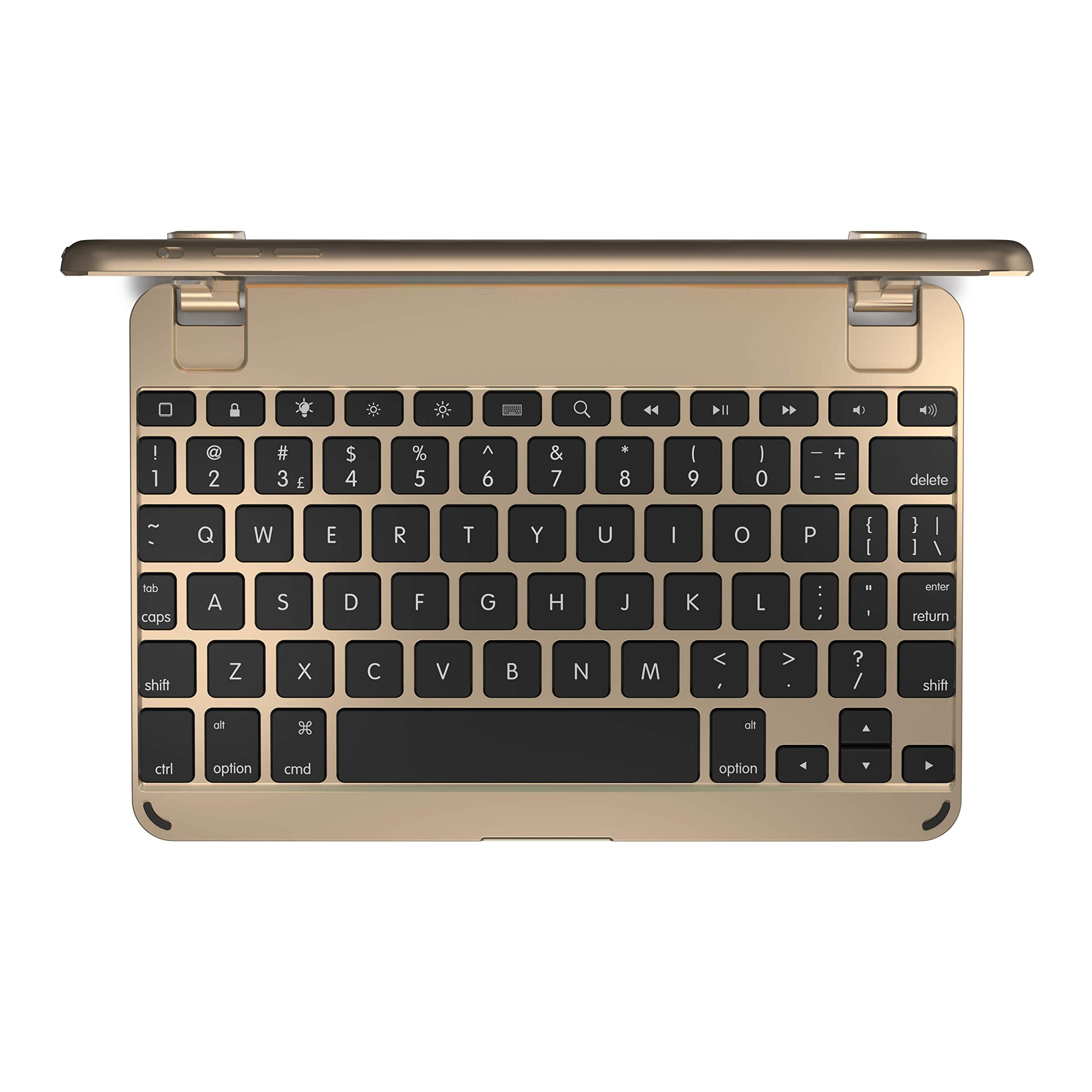 Tastiera Bluetooth Brydge Per IPad Mini 1, 2 E 3, Retroilluminata, Alluminio, Colore Oro, Come Nuova