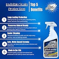 Vista 2 de SELLADOR DE LECHADA ULTIMO – Protección profesional para azulejos, piedra y lechada para duchas, pisos y salpicaderos Fácil de limpiar, repelente