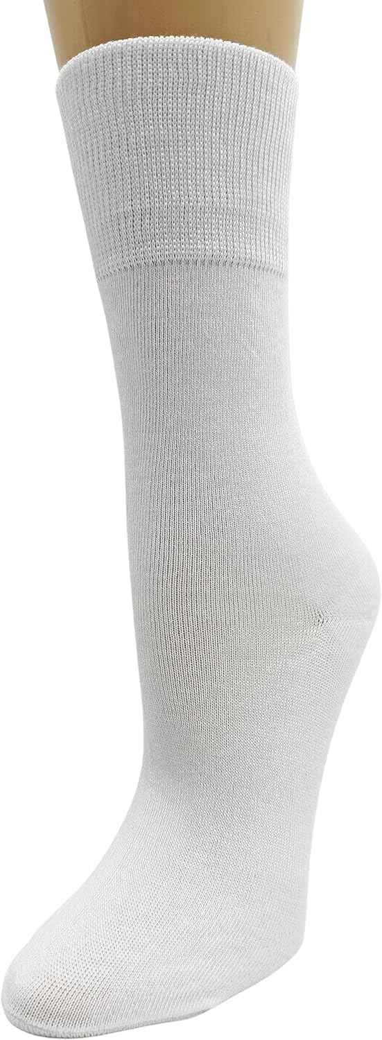 Winterlace Womens Soft Bamboo Rayon Viscose Dress Socks, 6 Pairs Trouser Socks Premium Thin Crew Socks Bulk Pack - Image 2